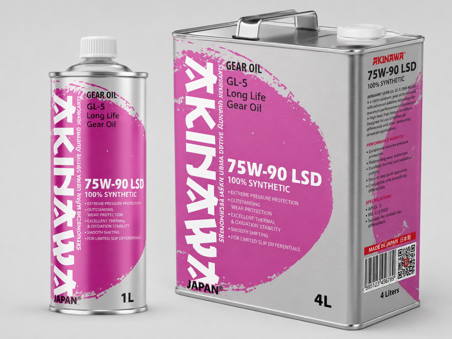 AKINAWA GEAR OIL GL-5 75W-90 LSD 100% Synthetic