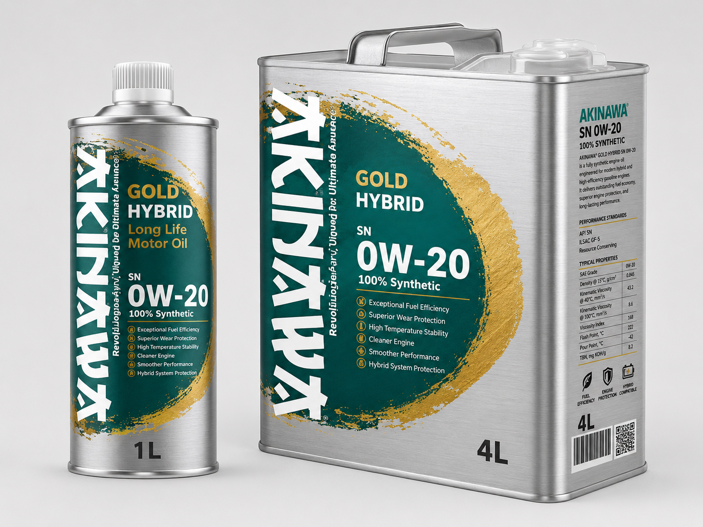 AKINAWA® GOLD HYBRID SN 0W-20 100% Synthetic