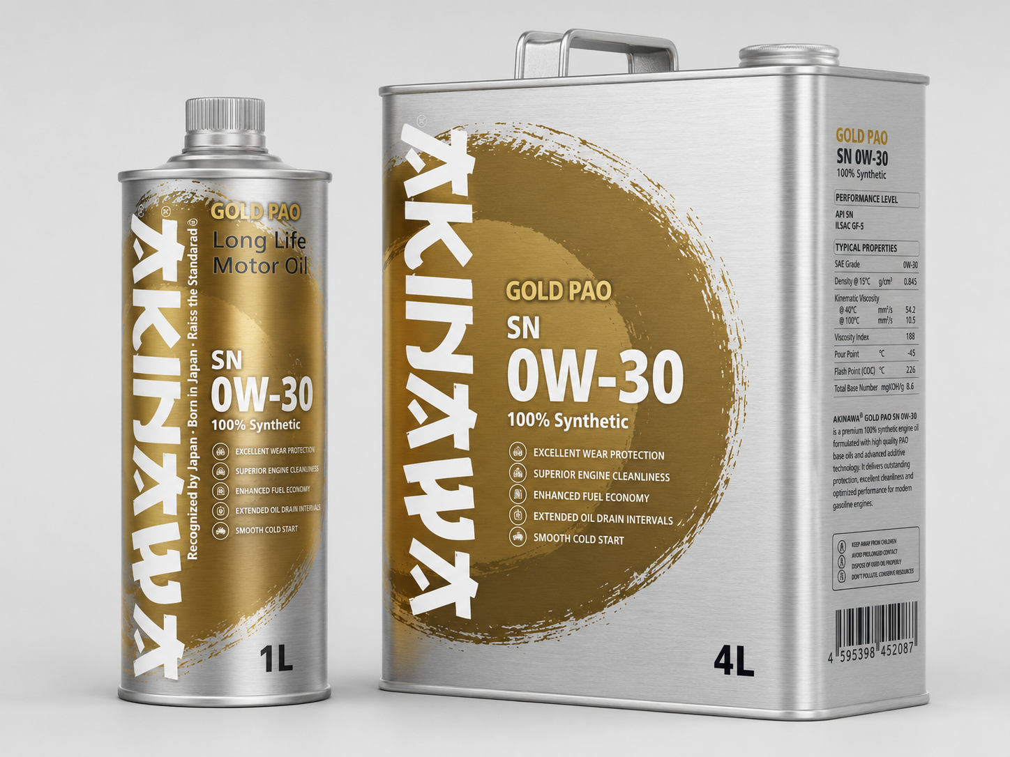 AKINAWA® GOLD PAO SN 0W-30 100% Synthetic
