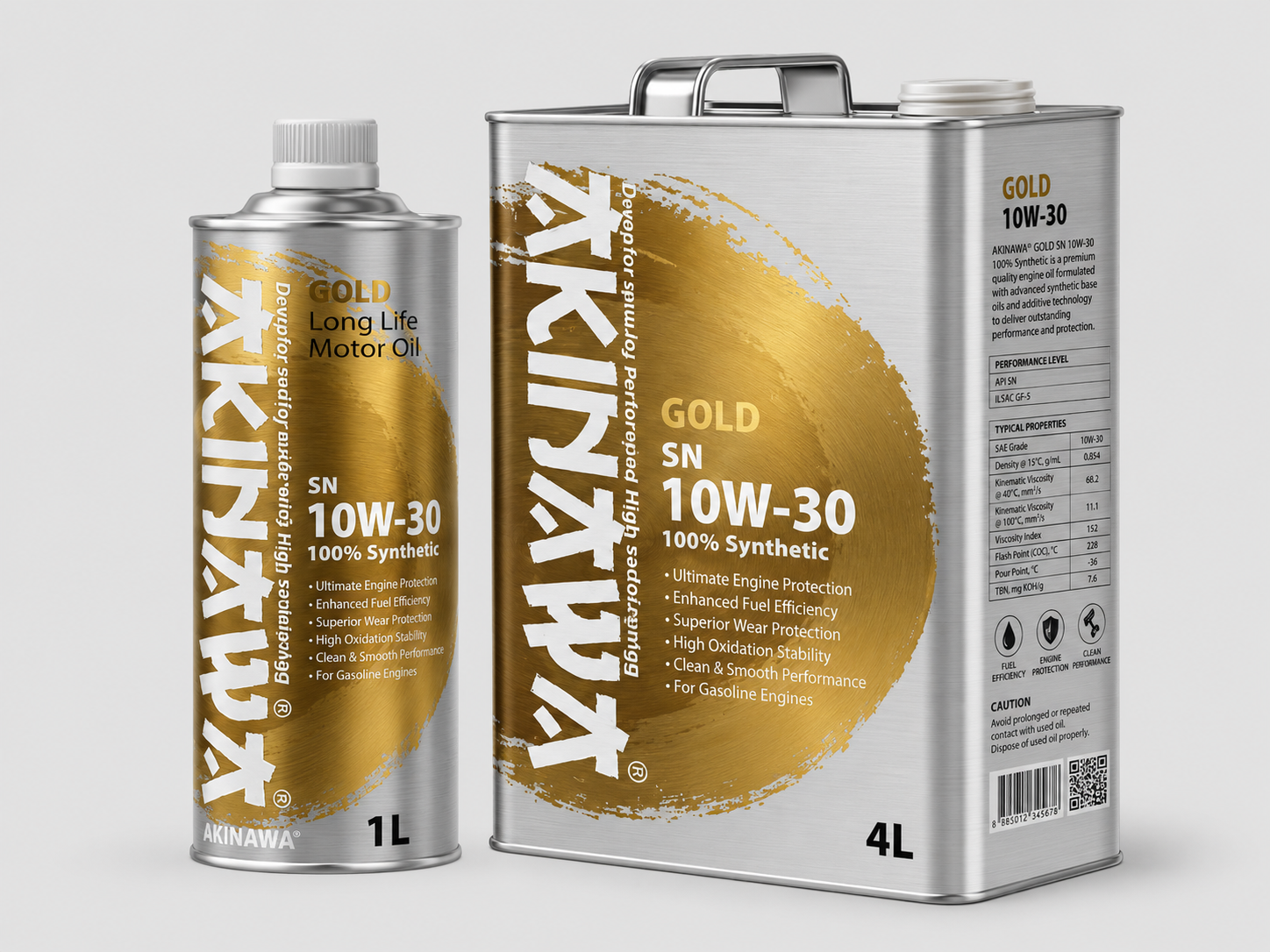 AKINAWA® GOLD SN 10W-30 100% Synthetic