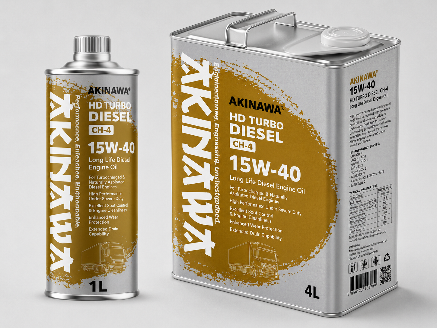 AKINAWA HD TURBO DIESEL CH-4 15W-40