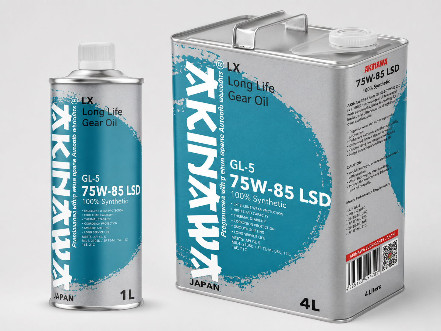 AKINAWA LX GEAR OIL GL-5 75W-85 LSD 100% Synthetic