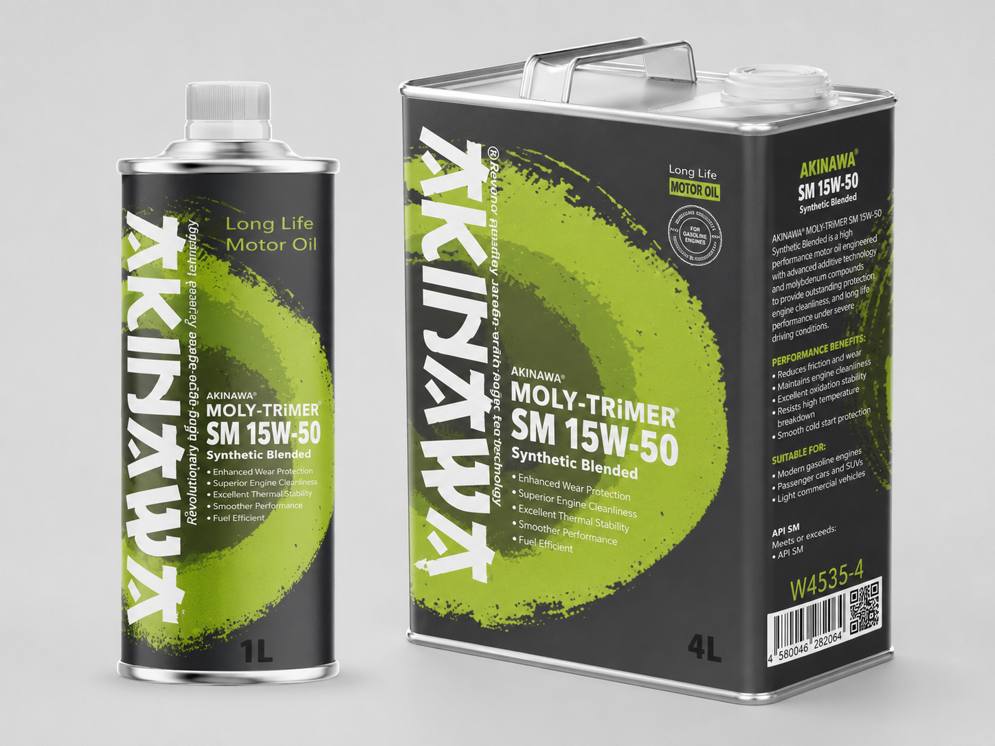 AKINAWA® MOLY-TRiMER SM 15W-50 Synthetic Blended