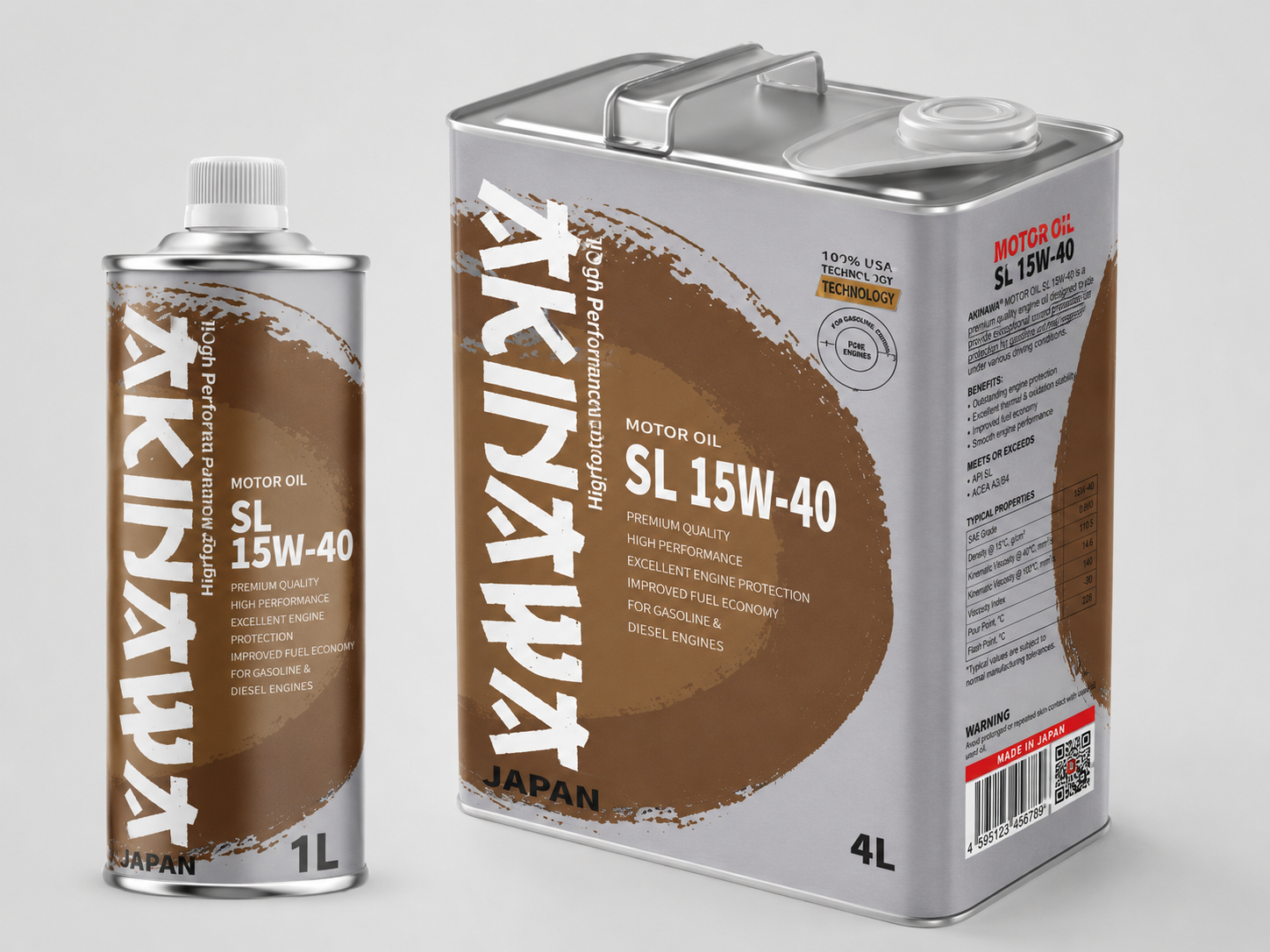 AKINAWA® MOTOR OIL SL 15W-40
