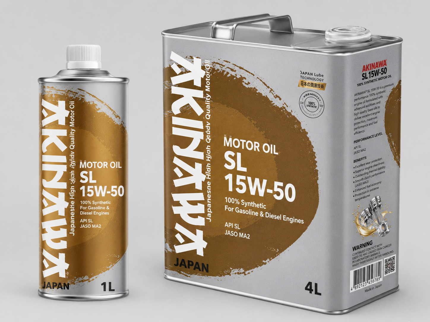 AKINAWA® MOTOR OIL SL 15W-50