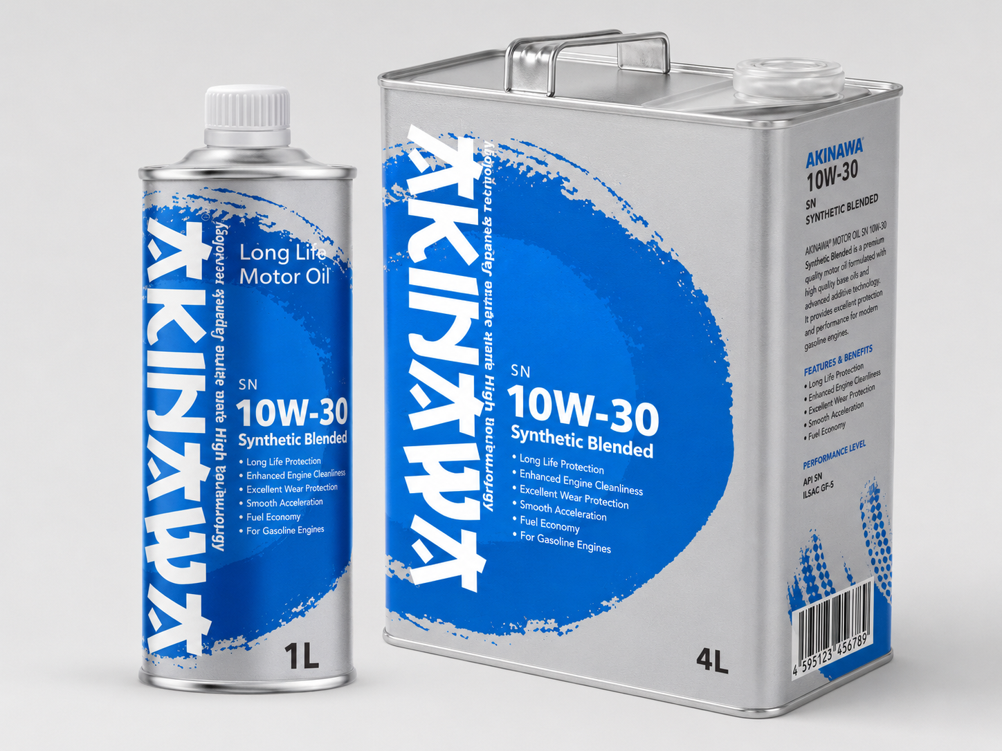 AKINAWA® MOTOR OIL SN 10W-30 Synthetic Blended