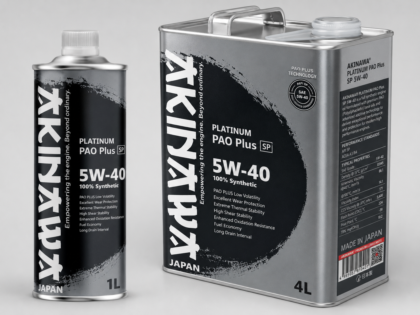 AKINAWA® PLATINUM PAO Plus SP 5W-40 100% Synthetic