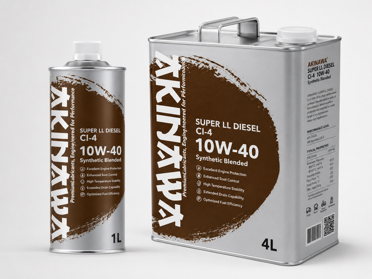 AKINAWA SUPER LL DIESEL CI-4 10W-40 Synthetic Blended