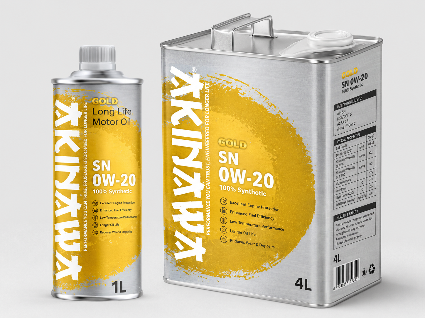 AKINAWA®GOLD SN 0W-20 100% Synthetic